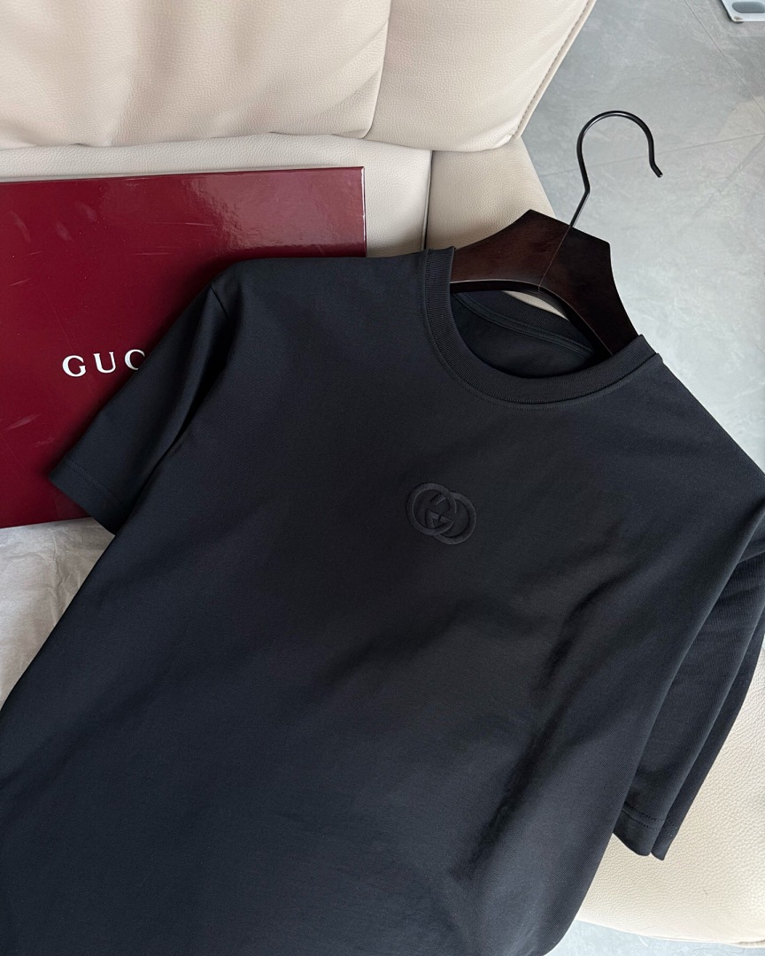 Gucci Black Double G Embroidered T - Image 5