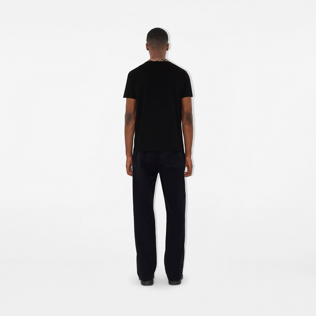 Burberry BR Plaid Collar T (Black) - Image 13