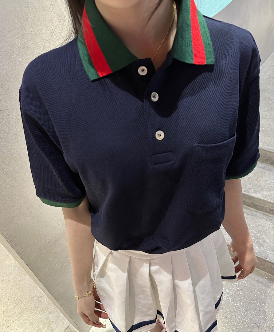 Ralph Lauren Strap Collar Polo (Dark Blue) - Image 21