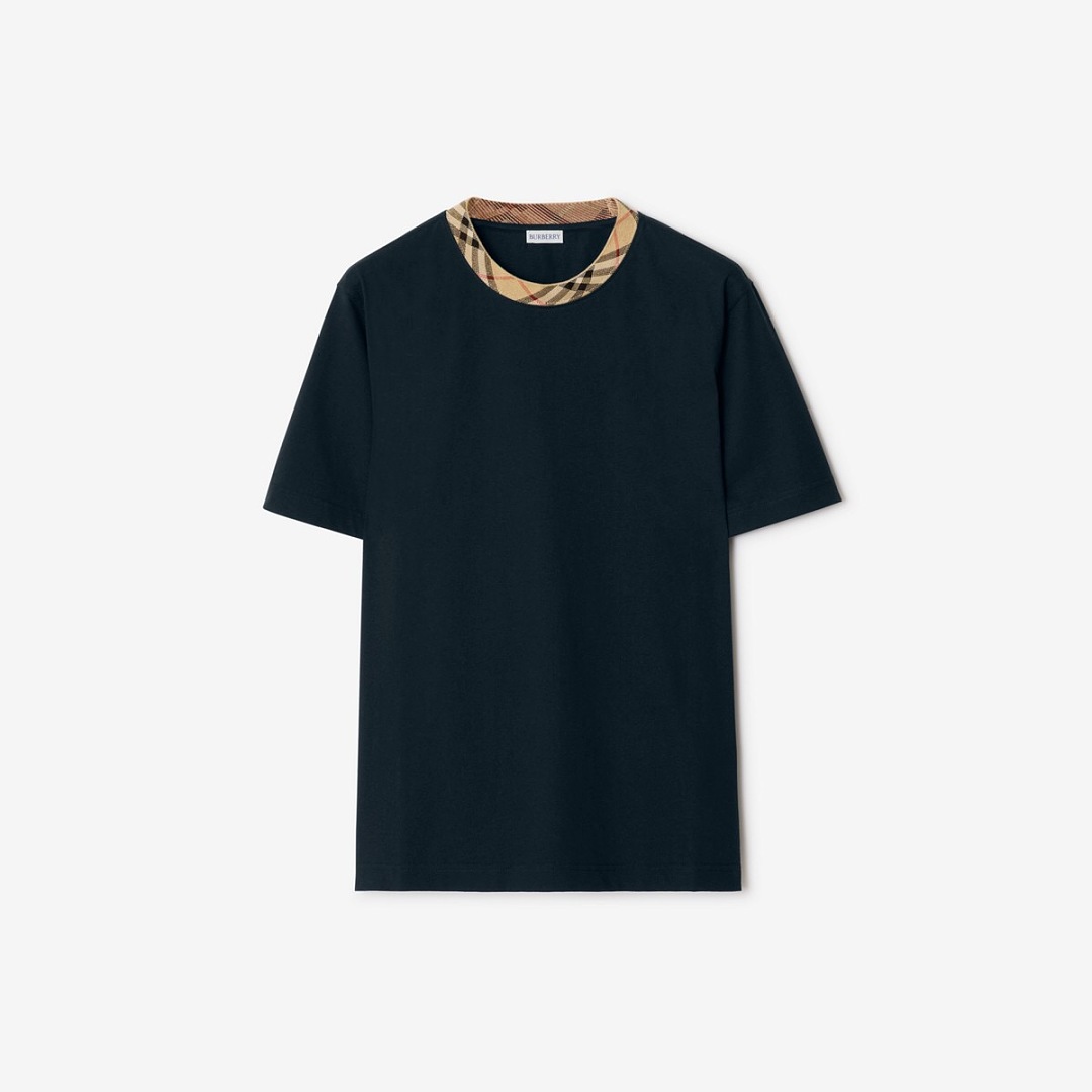 Burberry BR Plaid Collar T (Navy)