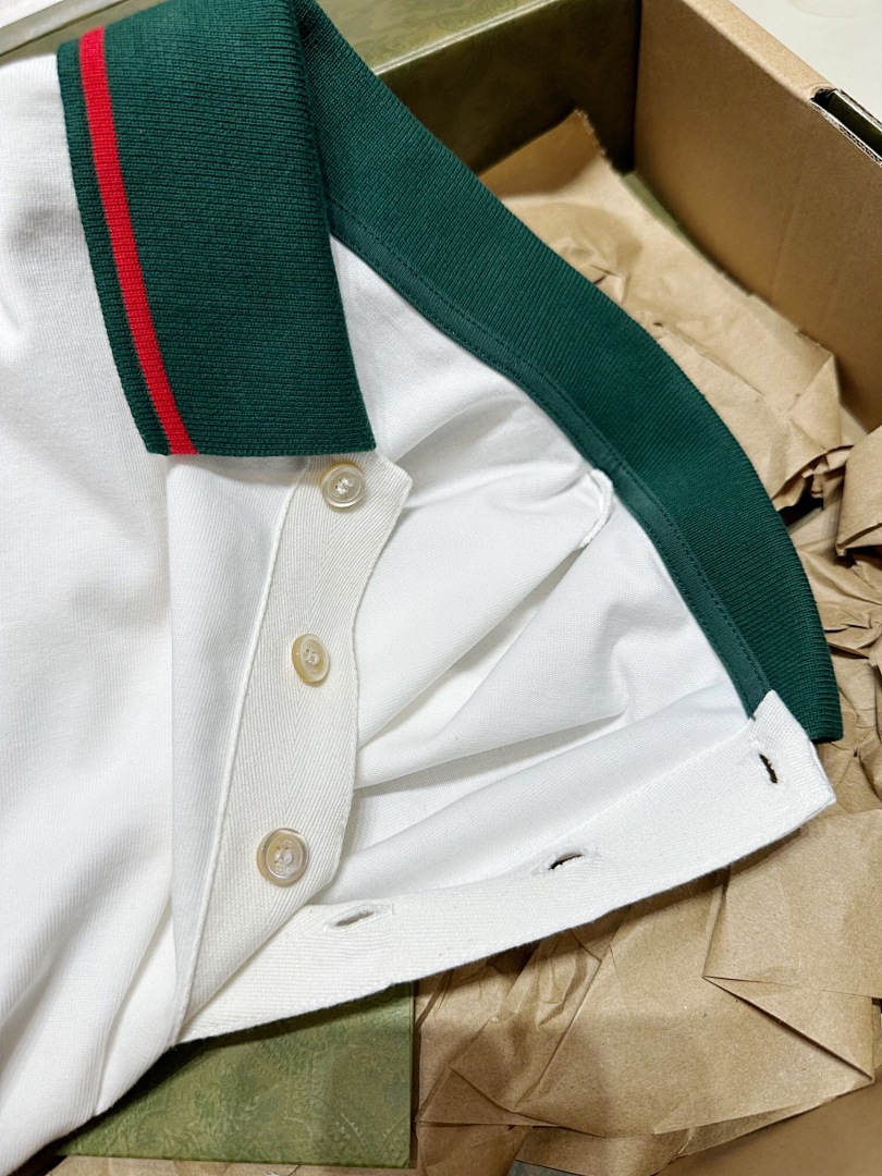 Ralph Lauren Red Blue Strap Sleeve Polo - Image 5