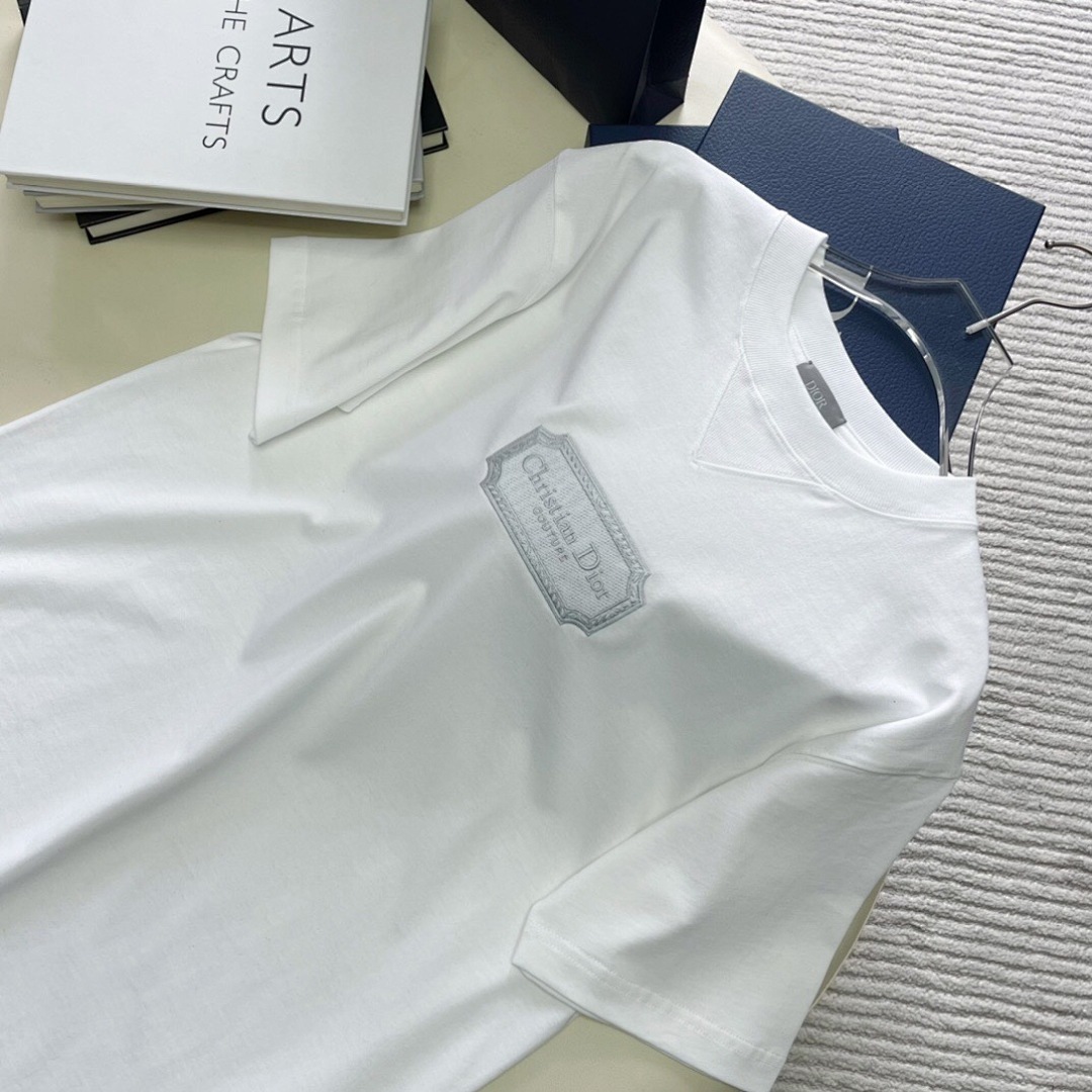 Unbranded CD Embroidered Short Sleeve (White) - Image 8