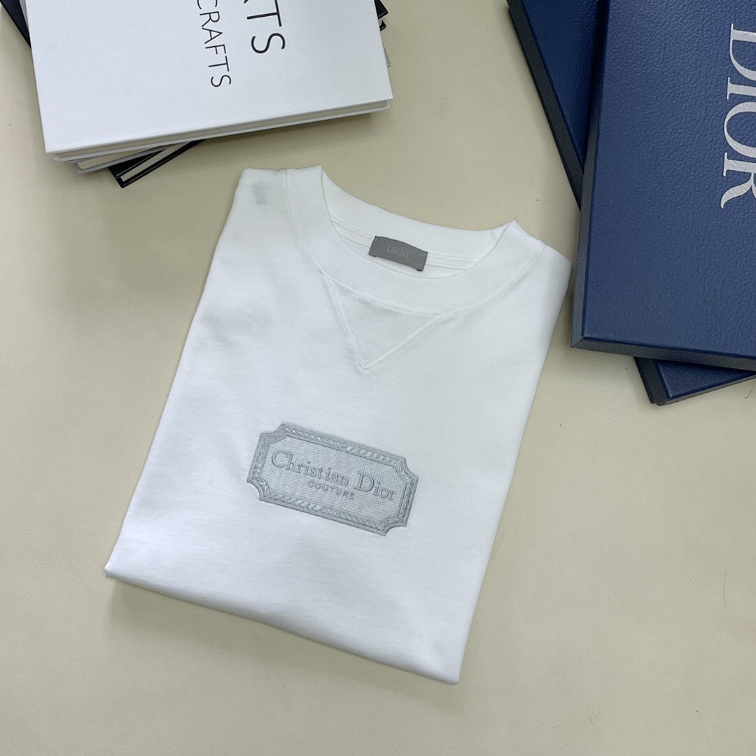 Unbranded CD Embroidered Short Sleeve (White) - Image 9