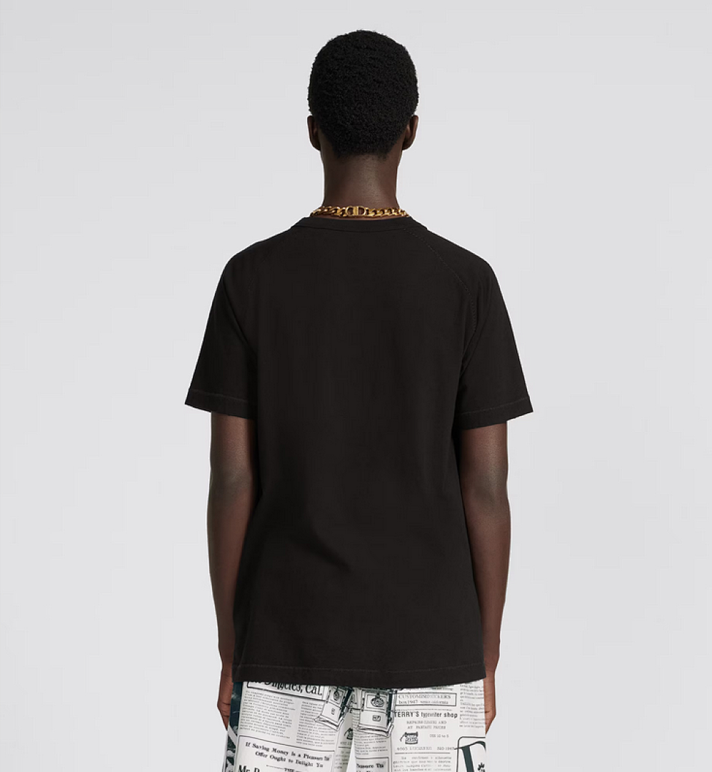 Unbranded DR Floral Embroidered Short Sleeve (Black) - Image 14