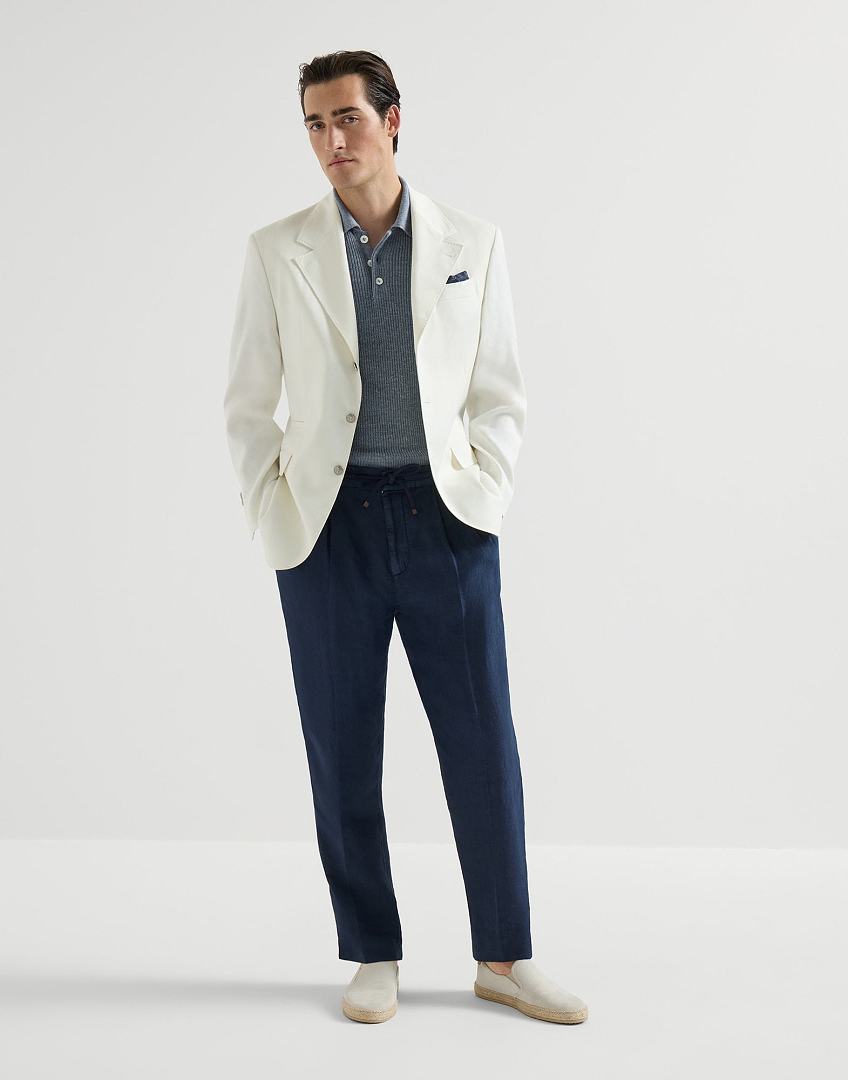 Unbranded Linen Long (Dark Blue) - Image 14
