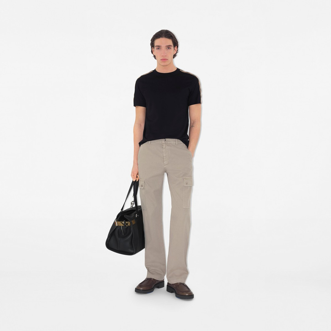 Burberry Embroidered Plaid T (Black) - Image 13