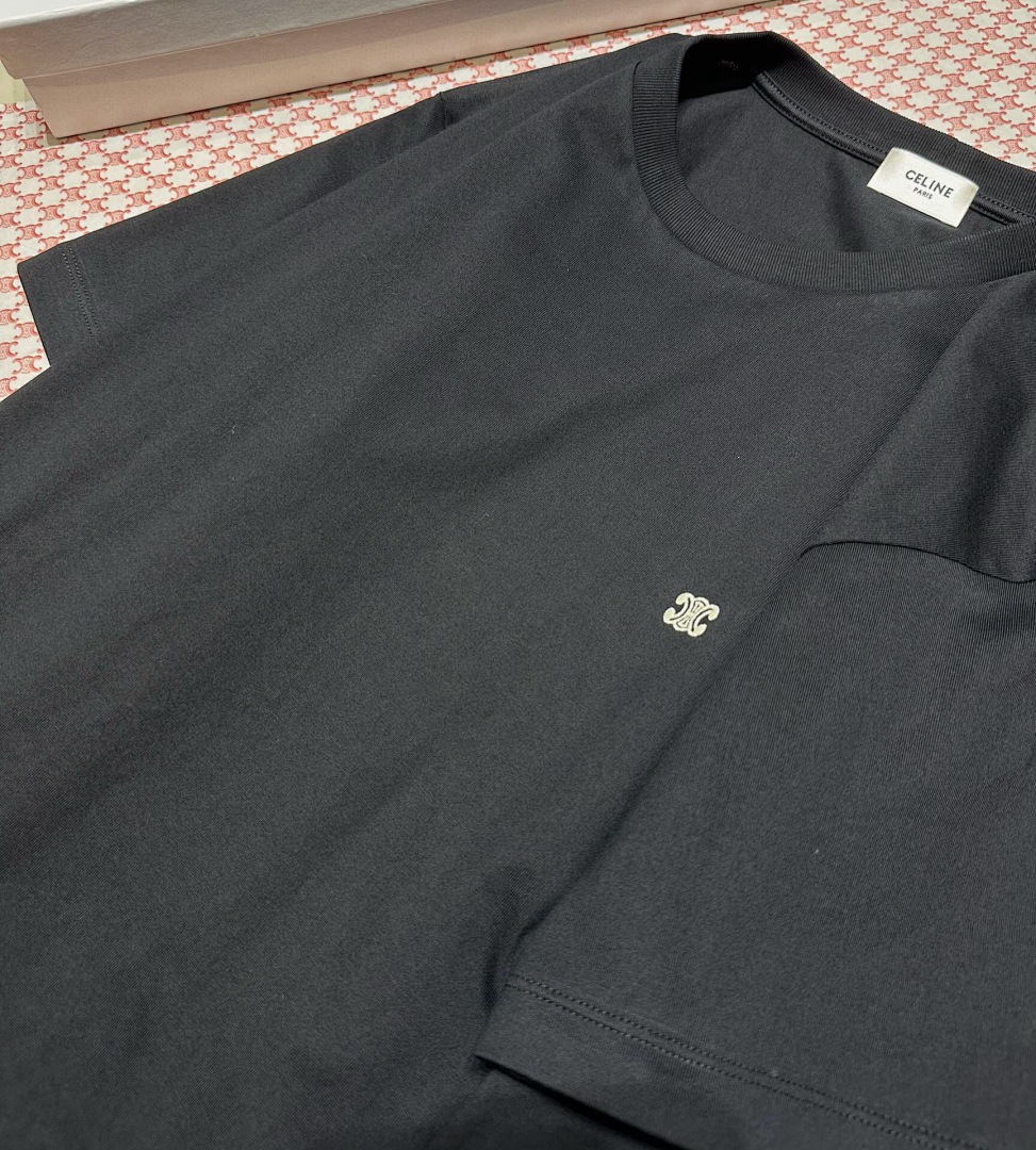 Chanel Double C Embroidered Small Label Short Sleeve (Black) - Image 7