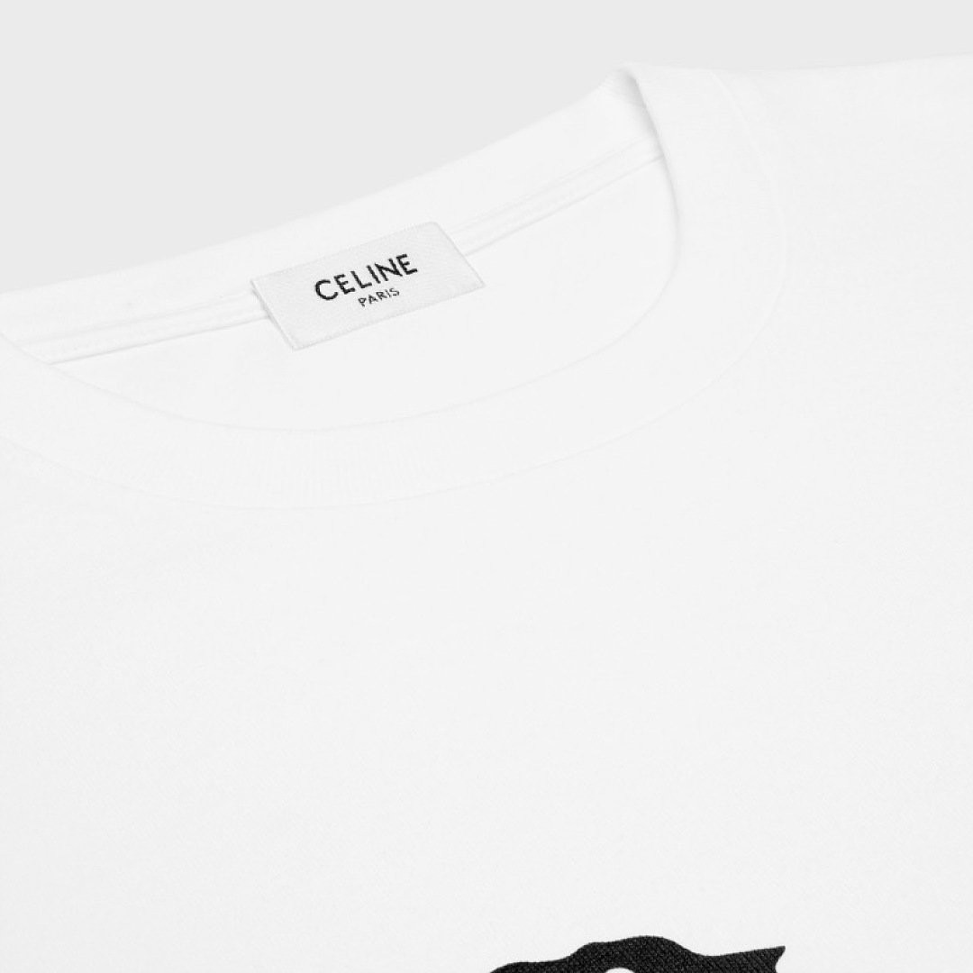 Celine Print T (White) - Image 4