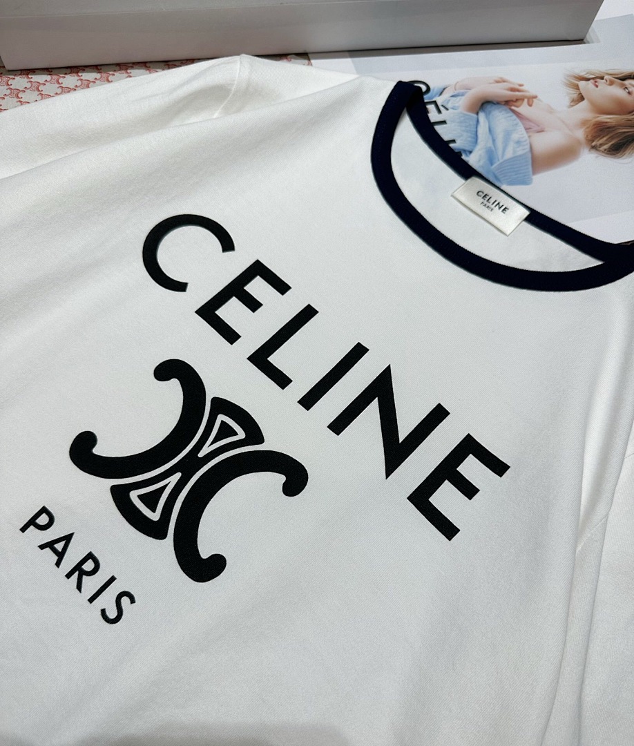 Chanel Double C Short Sleeve White Women - Image 6