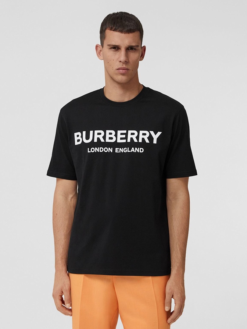 Burberry BR Print Short Sleeve (Black) - Image 9