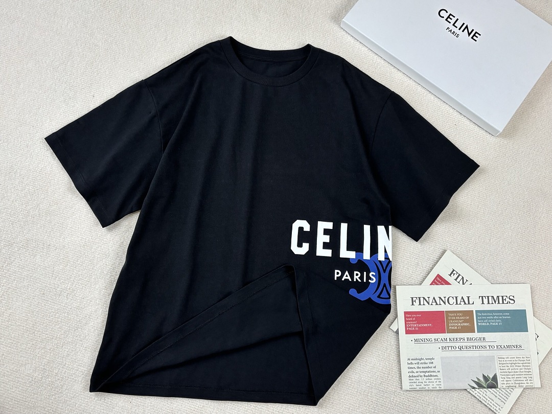 Celine Print T (Black) - Image 11