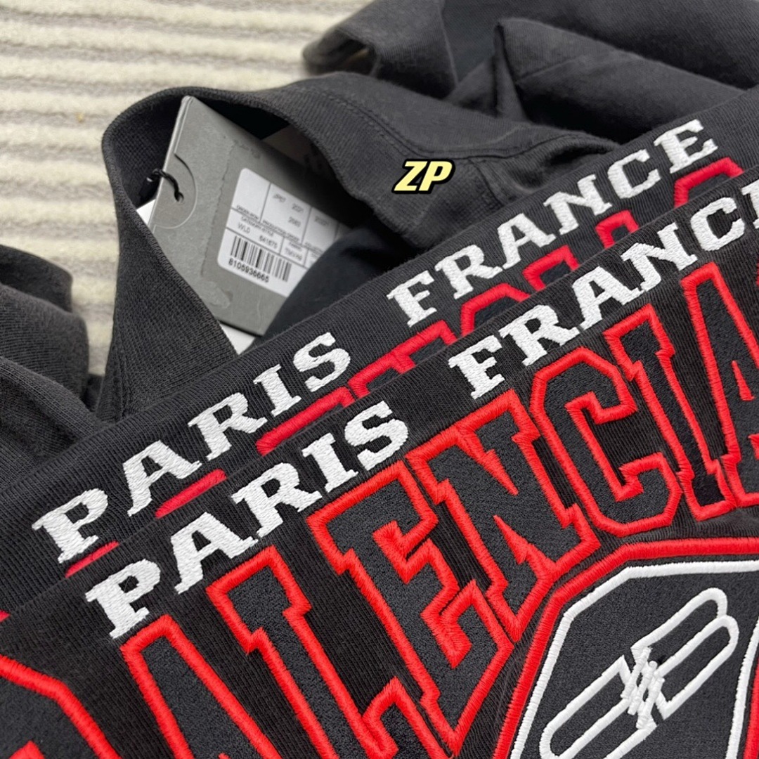 Balenciaga Red Embroidered (Washed Black) - Image 8