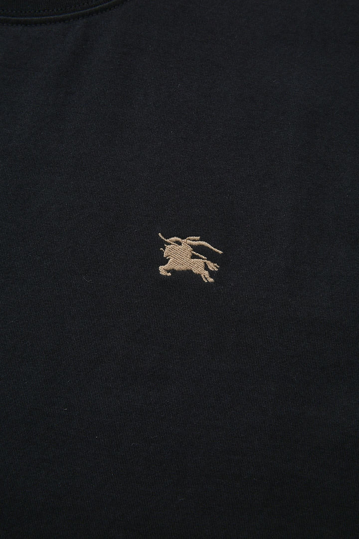 Burberry Plaid Embroidered T (Black) - Image 17