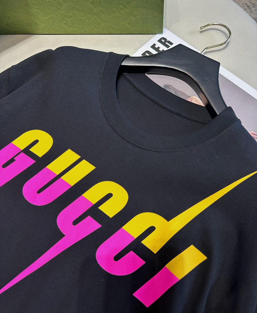 Gucci G Electric Short Sleeve Purple Red And (Yellow) - Image 8