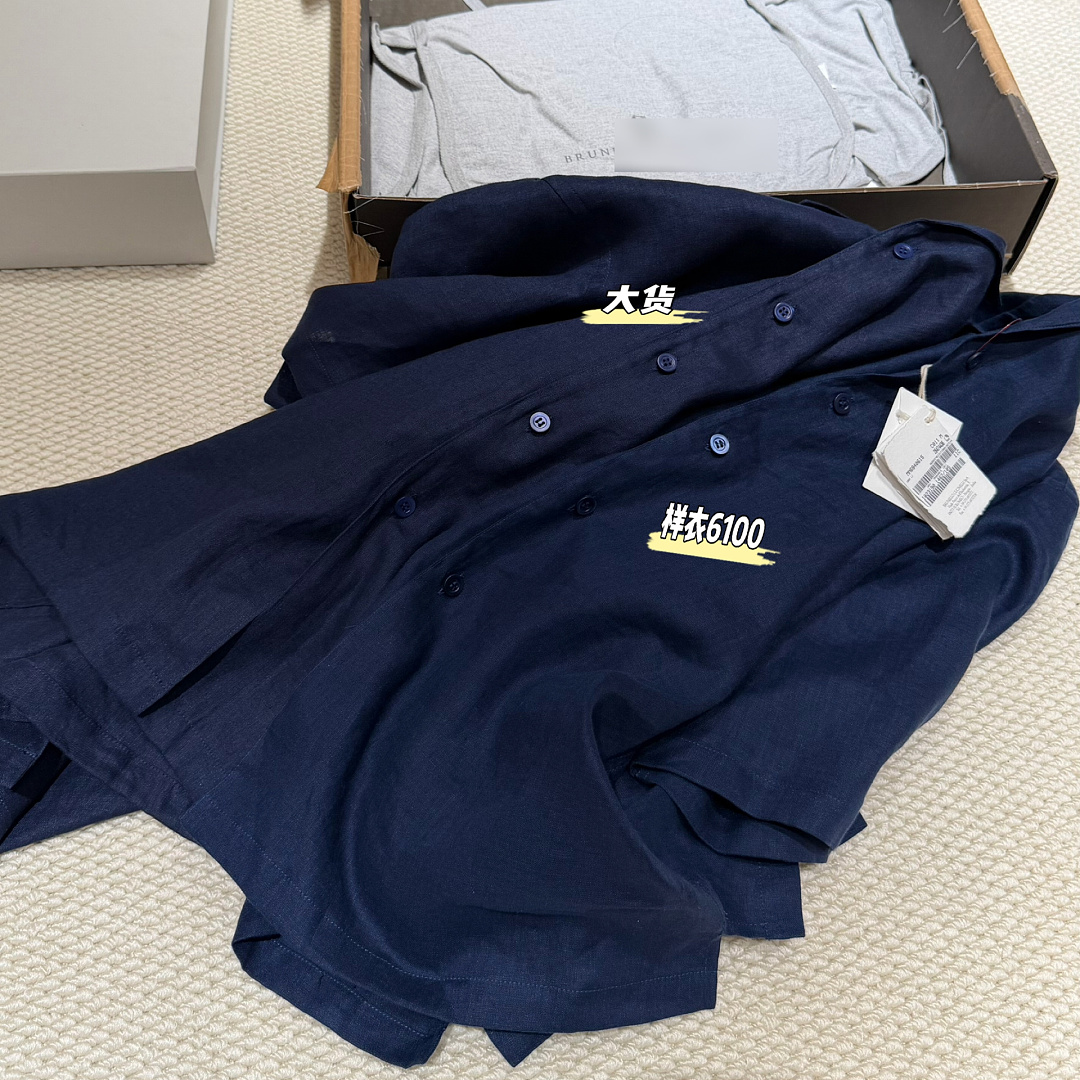 Unbranded Dark Blue Short Sleeve Linen - Image 15