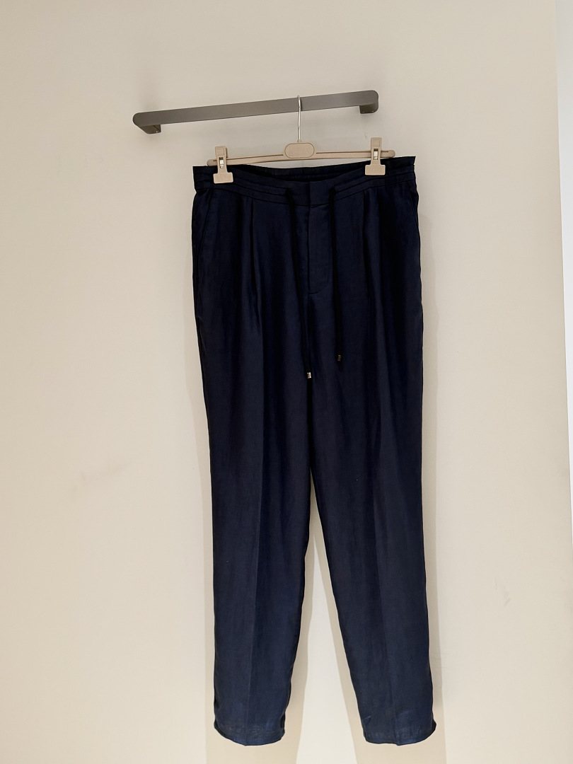 Unbranded Linen Long (Dark Blue) - Image 4