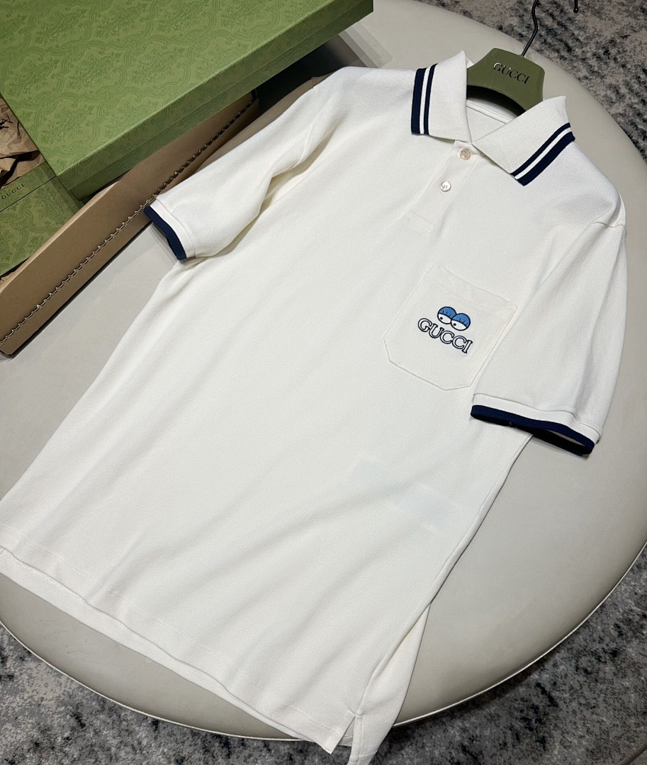 Ralph Lauren Khaki Embroidered POLO (White) - Image 4