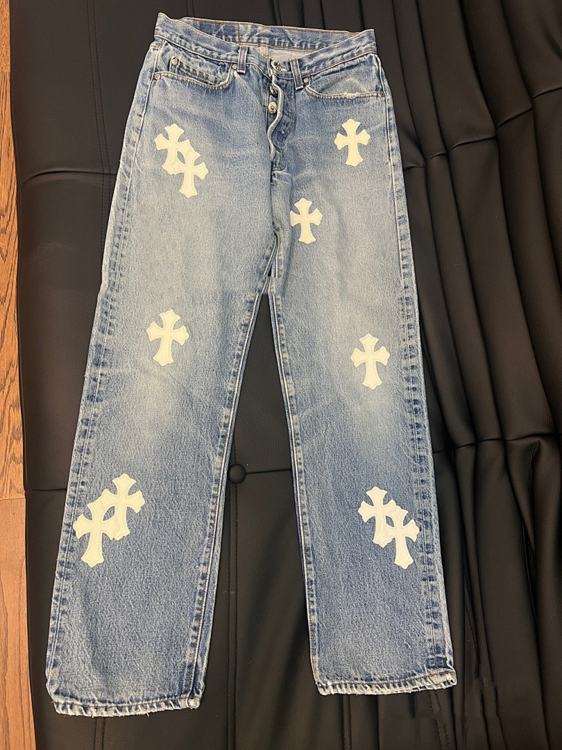Unbranded Blue White Leather
