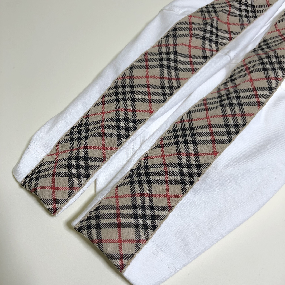 Burberry Embroidered Plaid T (White) - Image 11