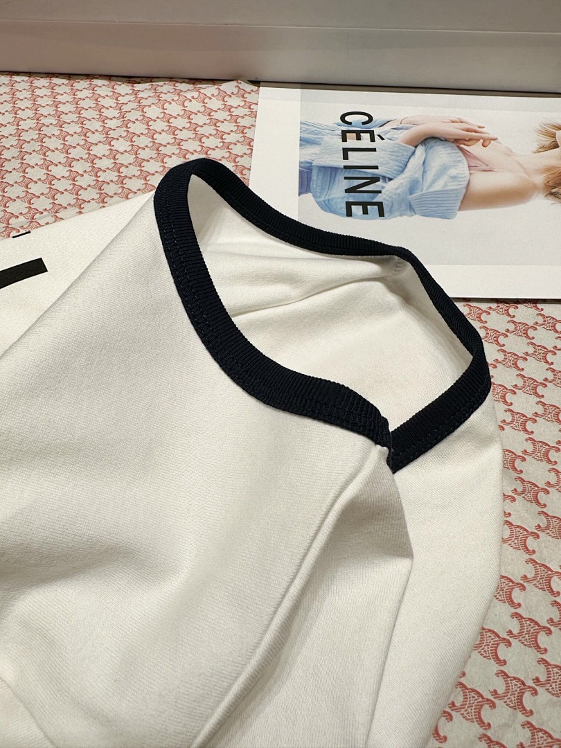 Chanel Double C Short Sleeve White Women - Image 9