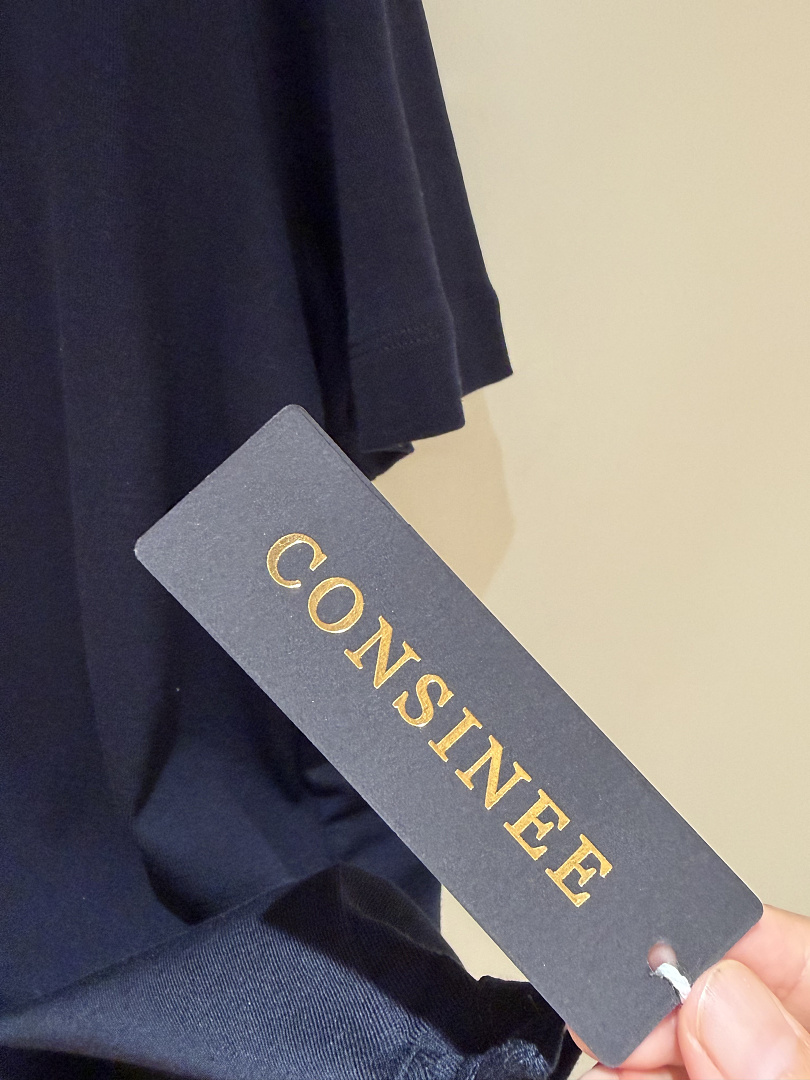 Unbranded Silk Cotton Short Sleeve (Dark Blue) - Image 13