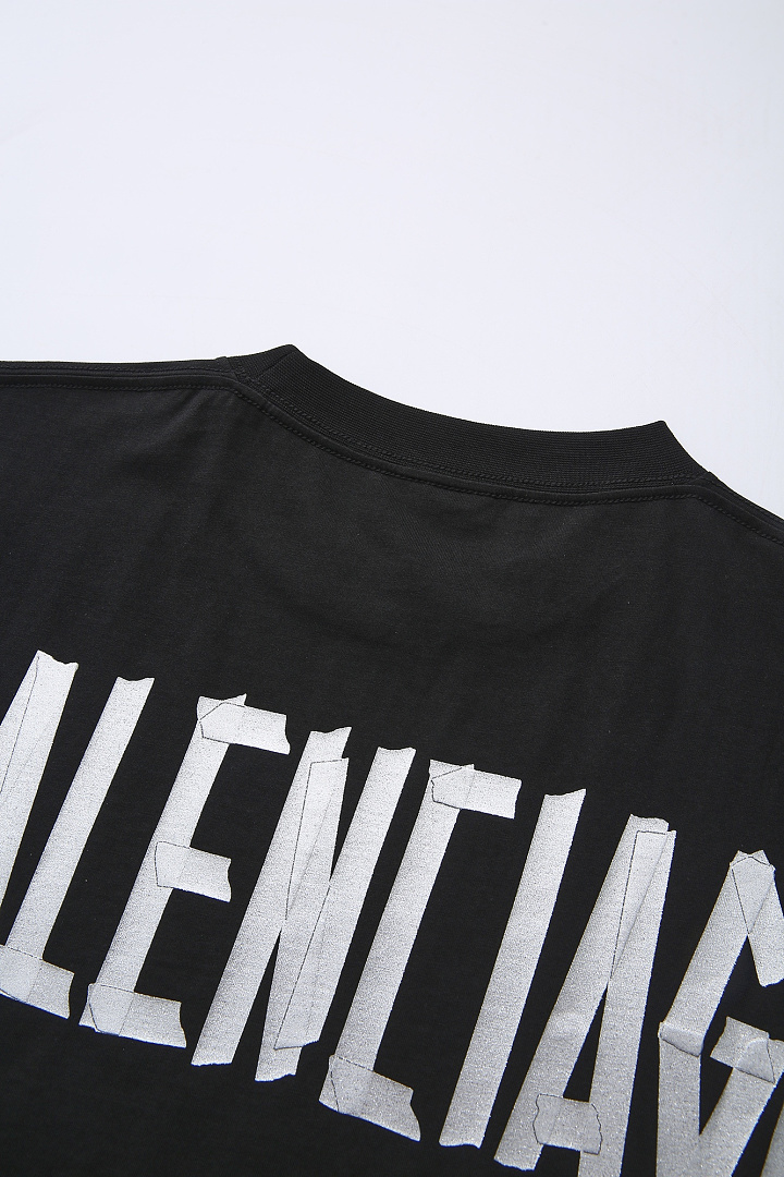 Balenciaga Silver Tape T-Shirt - Image 17