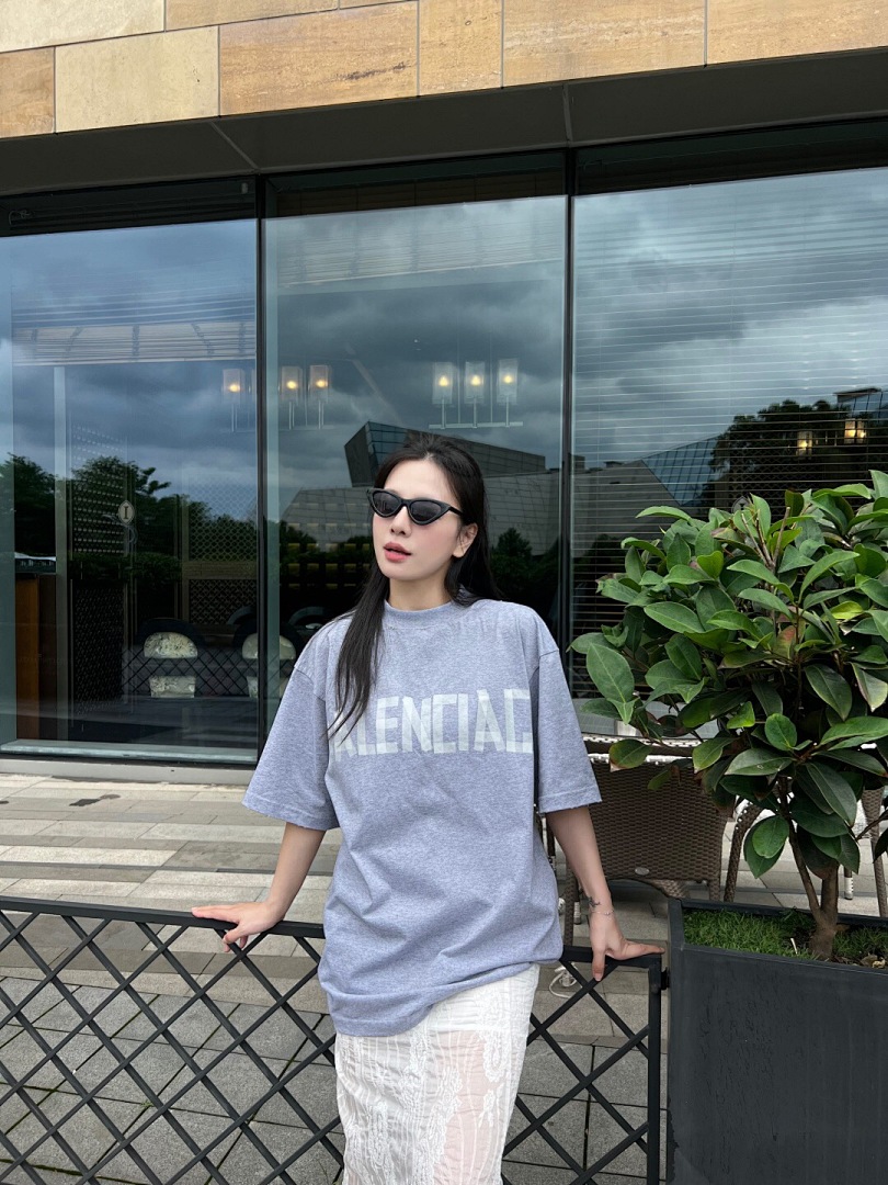 Balenciaga Gum Strap Floral Grey T - Image 14
