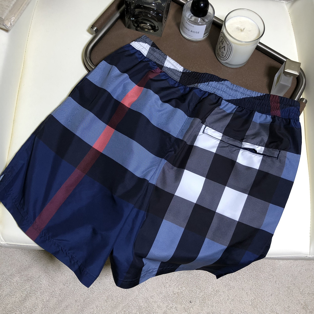Burberry Plaid Shorts In (Blue) - Image 7