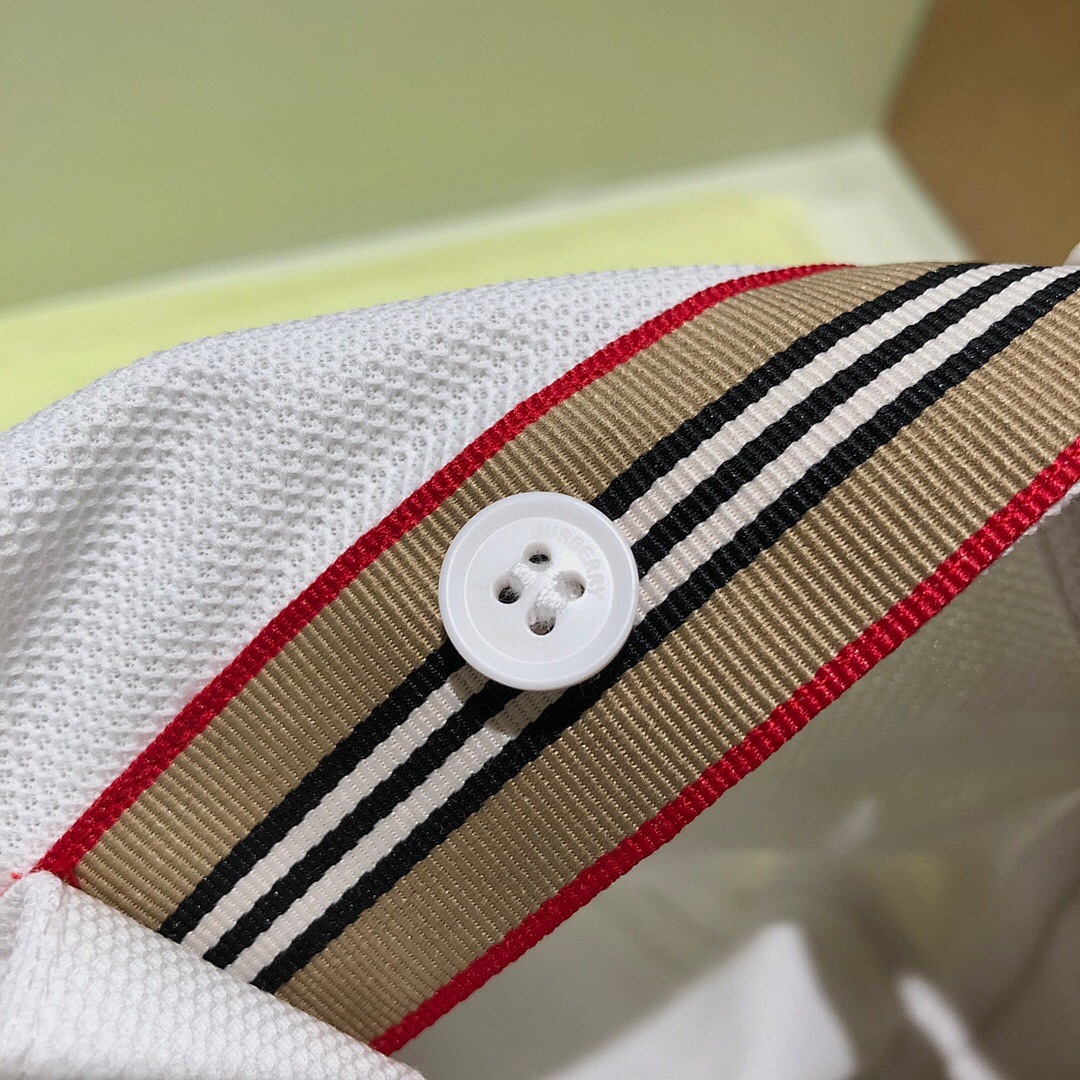 Ralph Lauren Red Collar BT Embroidered POLO (White) - Image 6