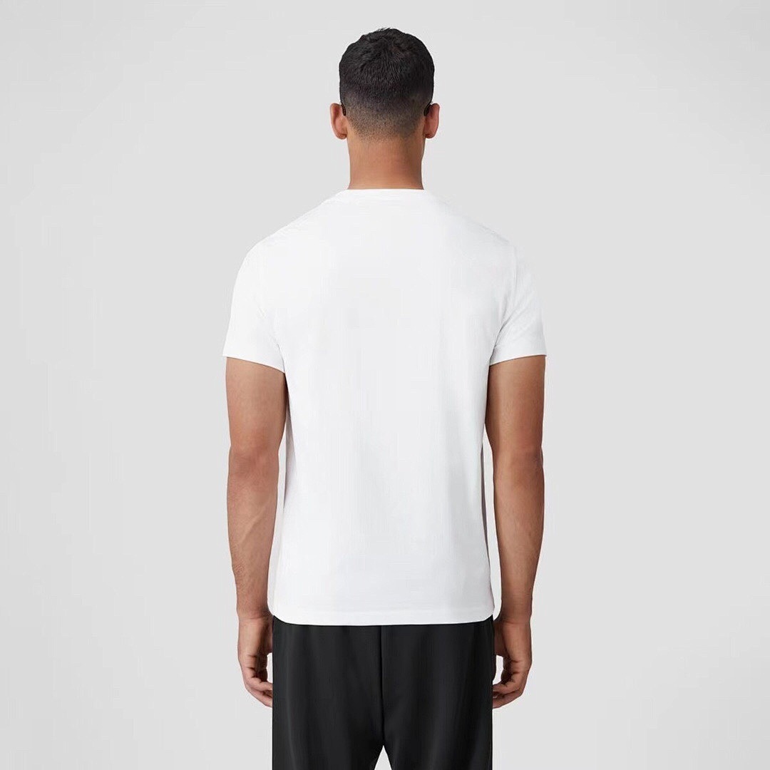 Burberry B Embroidered Short Sleeve (White) - Image 13