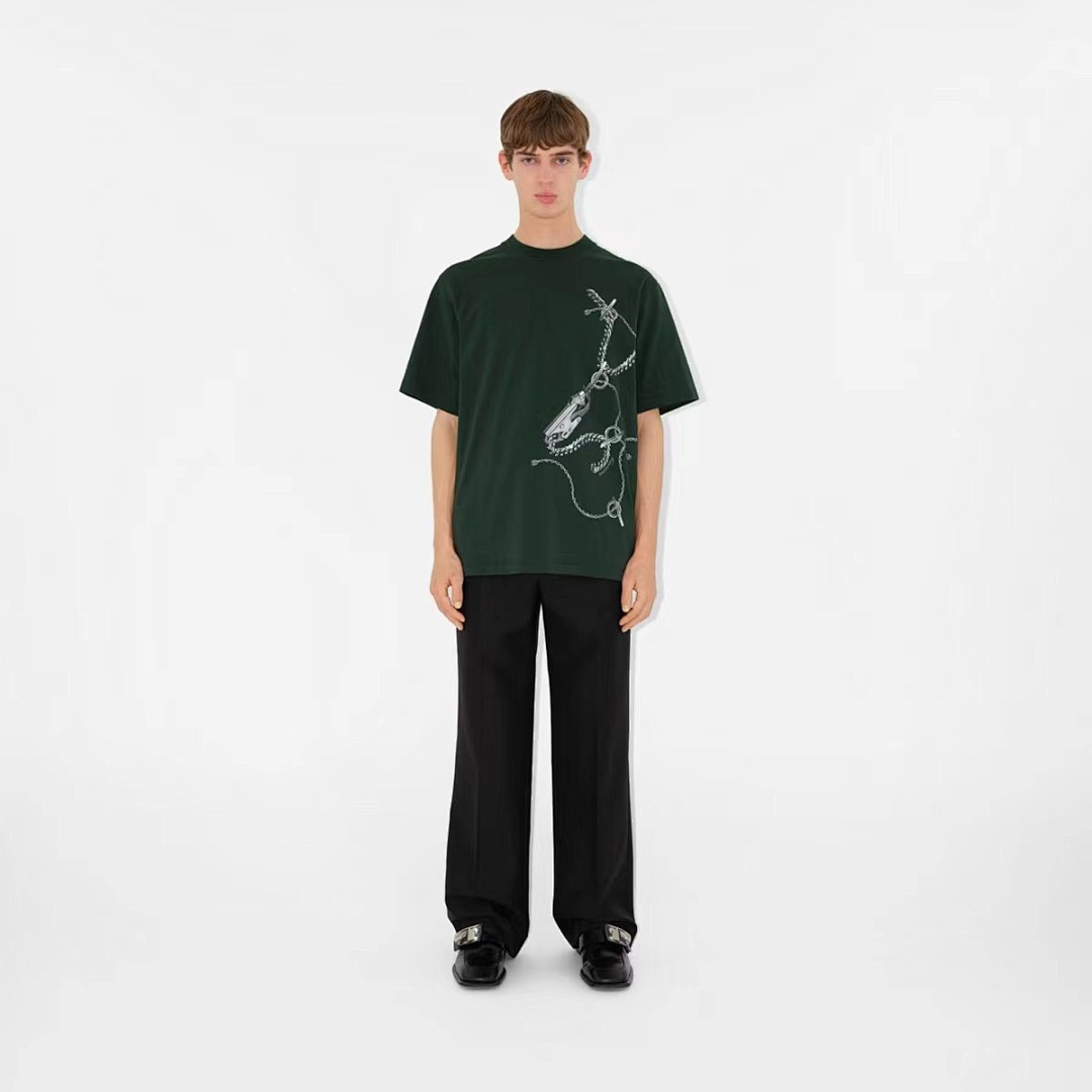 Burberry Print Short Sleeve (Green) - Image 11