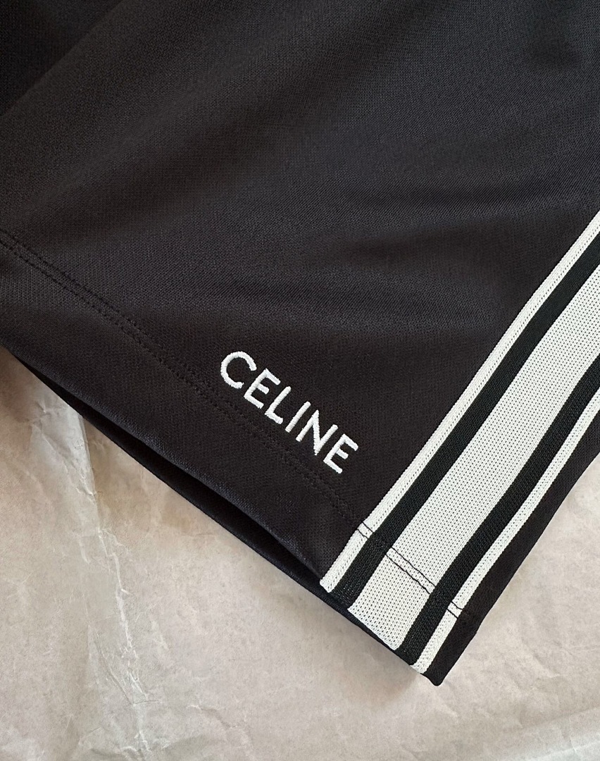 Celine C Strap Embroidered Short - Image 12