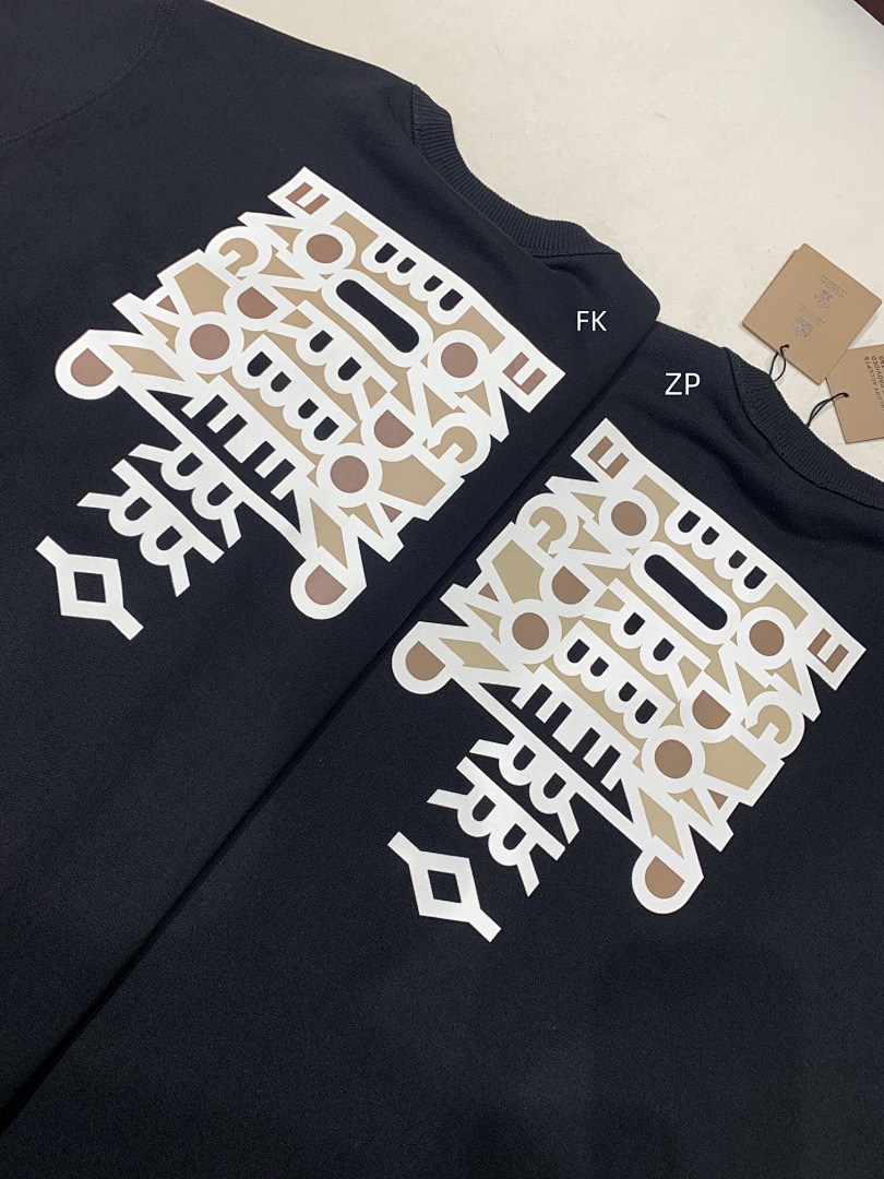 Burberry BR Label Print Collar Top - Image 10