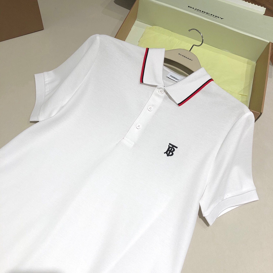 Ralph Lauren Red Collar BT Embroidered POLO (White) - Image 3