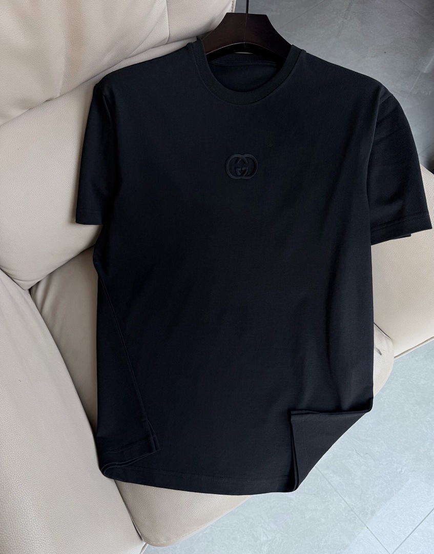 Gucci Black Double G Embroidered T - Image 4