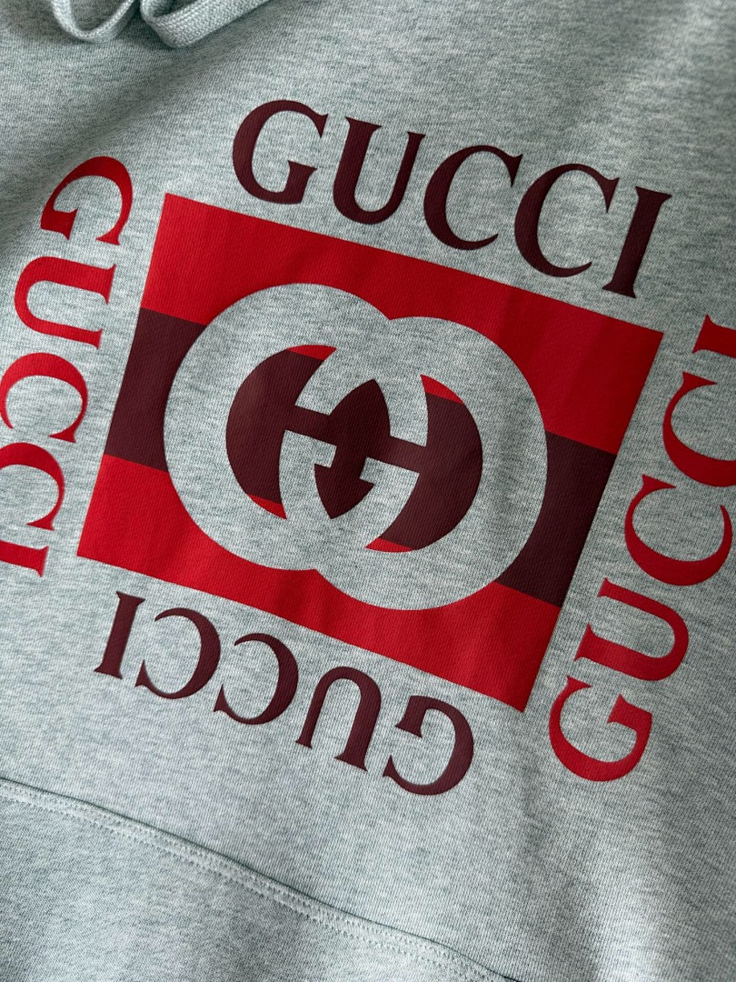 Gucci Linen Grey Double G Print - Image 8