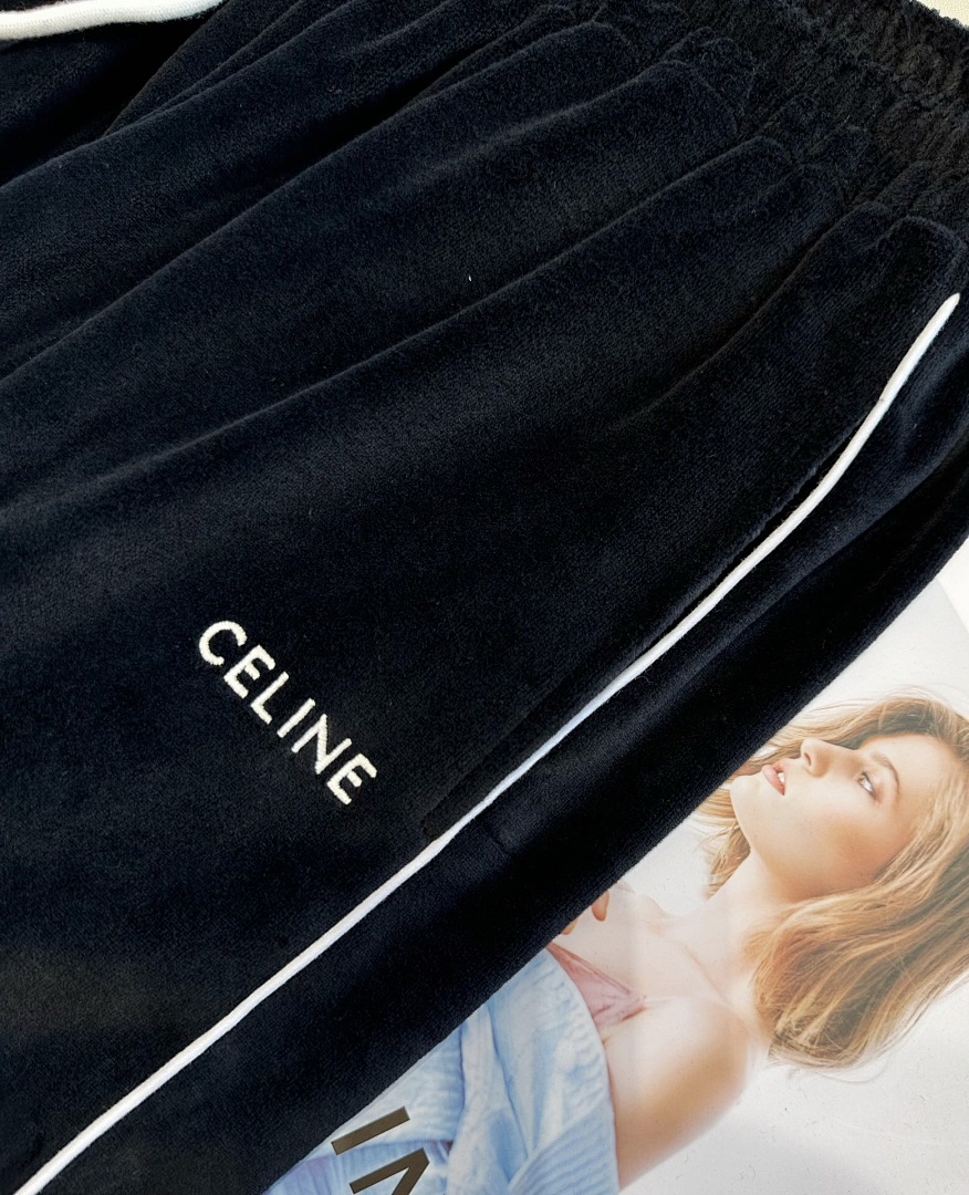 Celine CE Velvet Long (Black) - Image 8