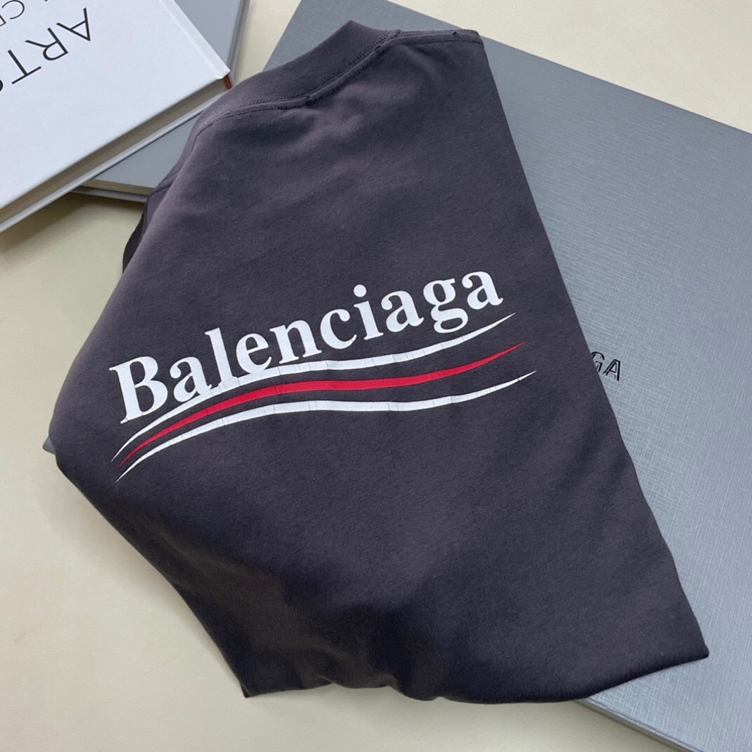 Balenciaga Print Short Sleeve (Grey) - Image 8