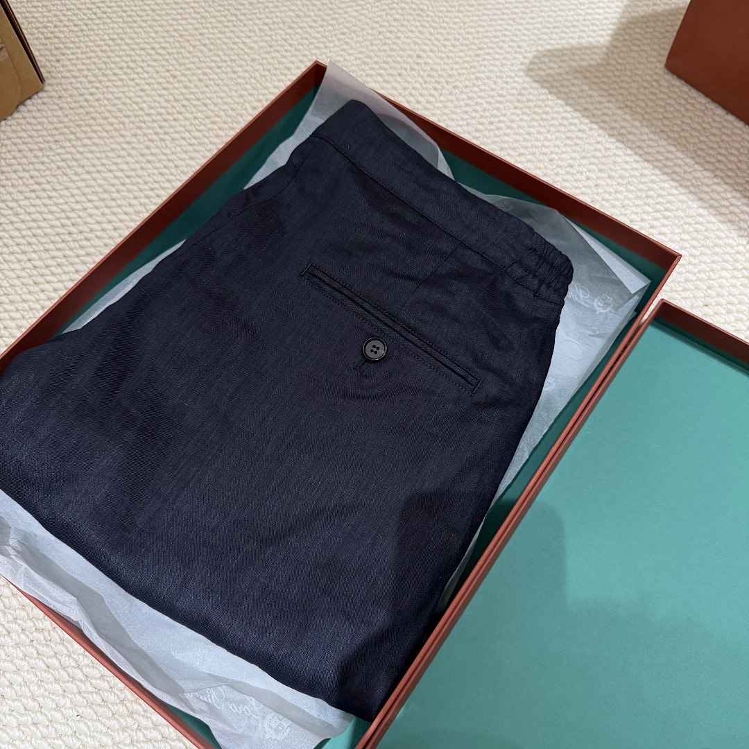 Unbranded Navy Linen Short - Image 6