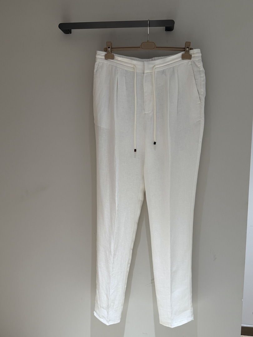 Unbranded Linen Long (White) - Image 4