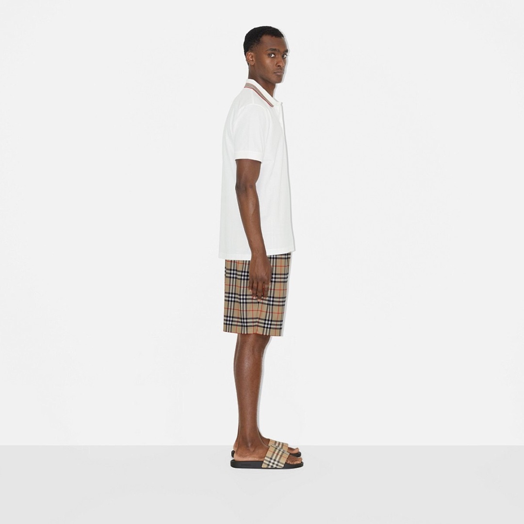 Ralph Lauren Color Striped Collar POLO (White) - Image 17