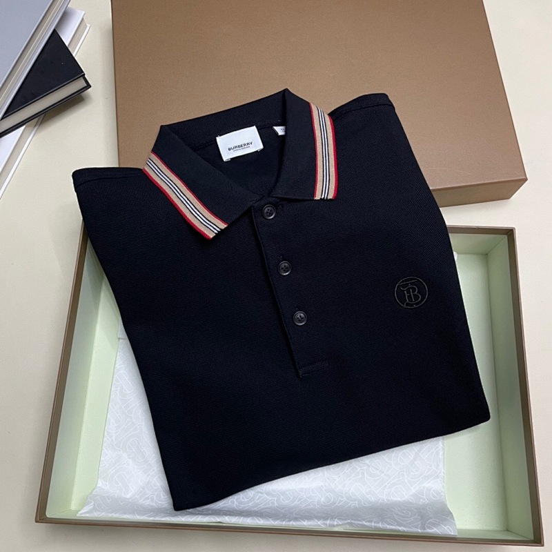 Ralph Lauren Color Striped Collar POLO (Black)