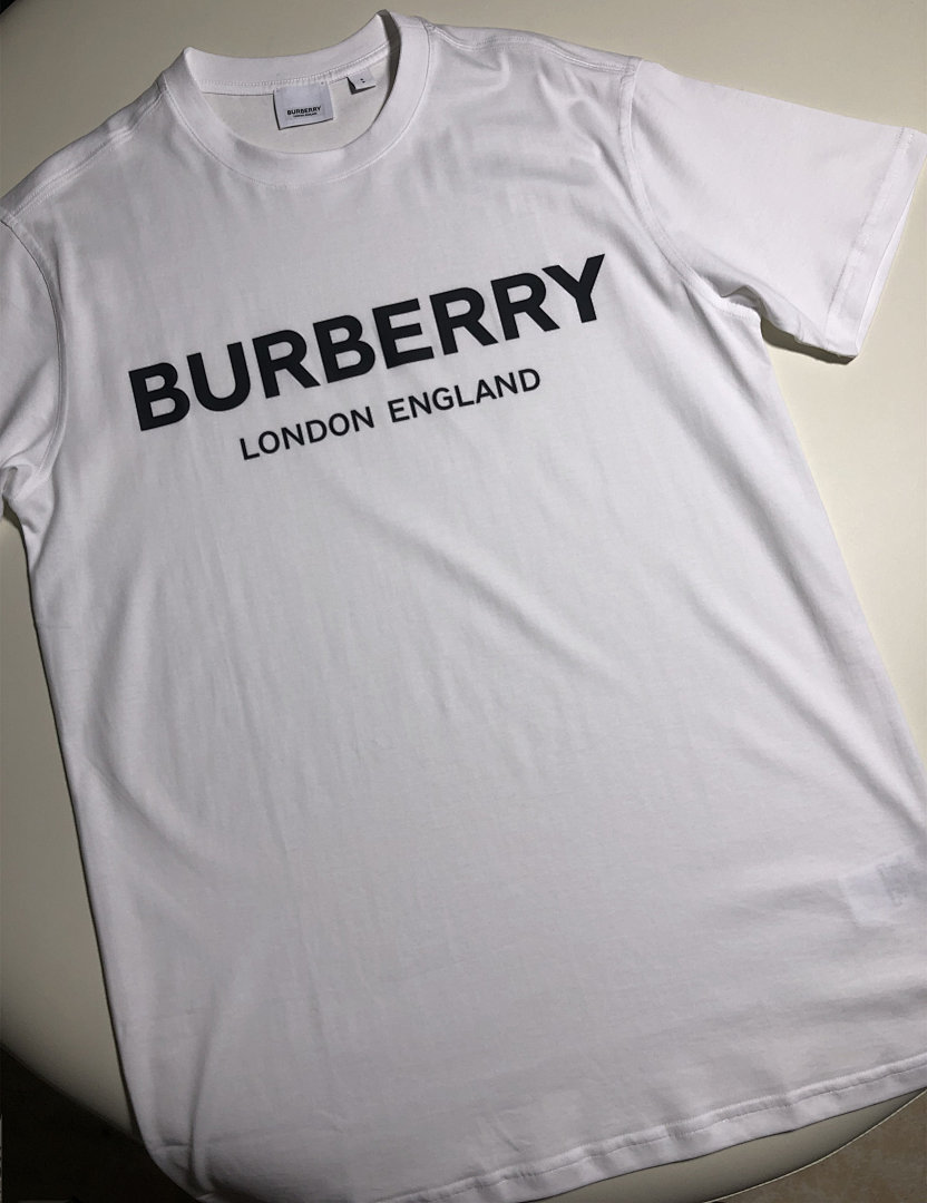 Burberry BR Print Short Sleeve (White) - Image 4
