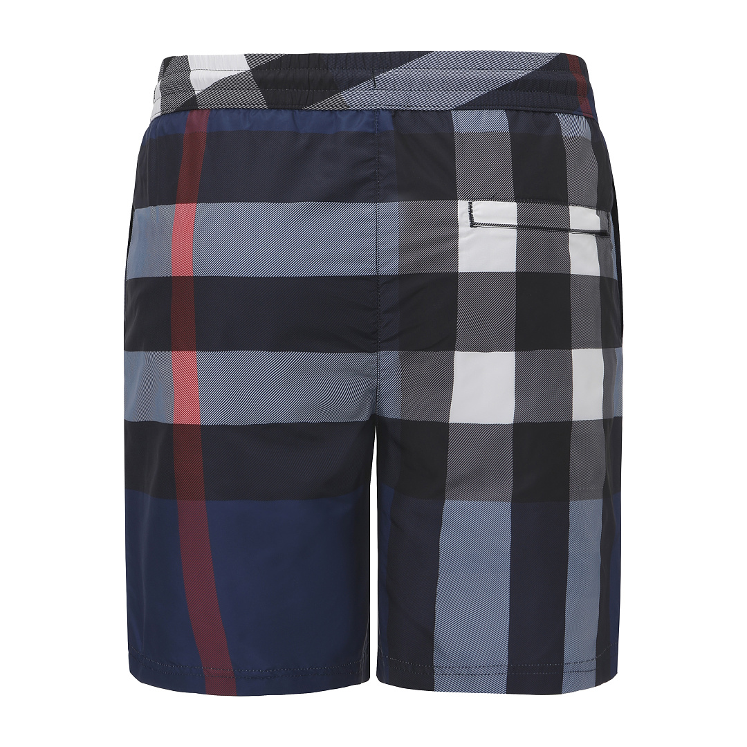 Burberry Plaid Shorts In (Blue) - Image 13