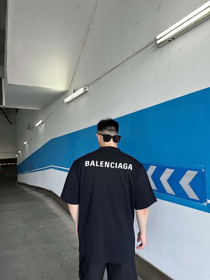 Balenciaga Light Short Sleeve (Black) - Image 12