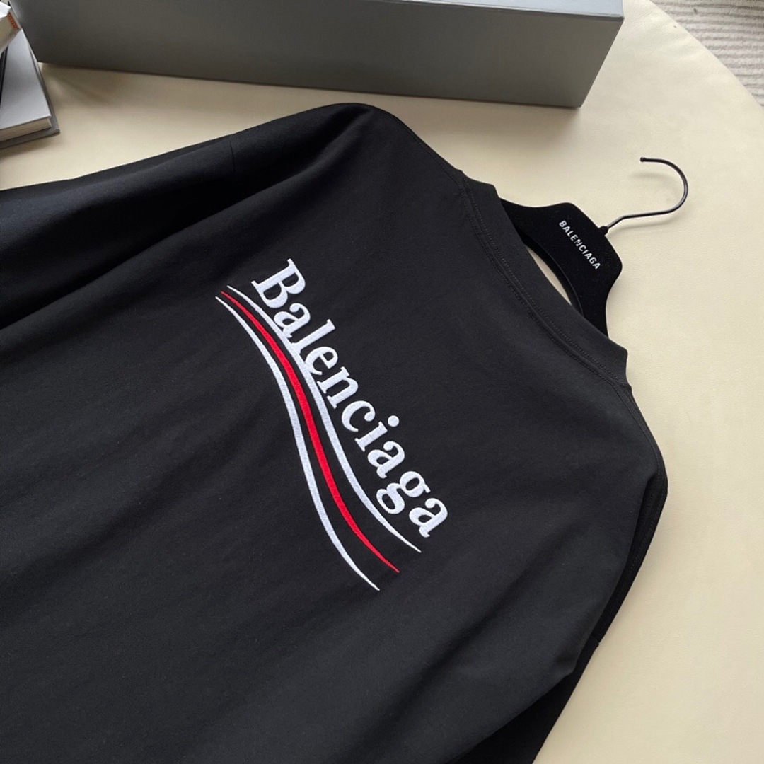 Balenciaga Long Sleeve T (Black) - Image 8