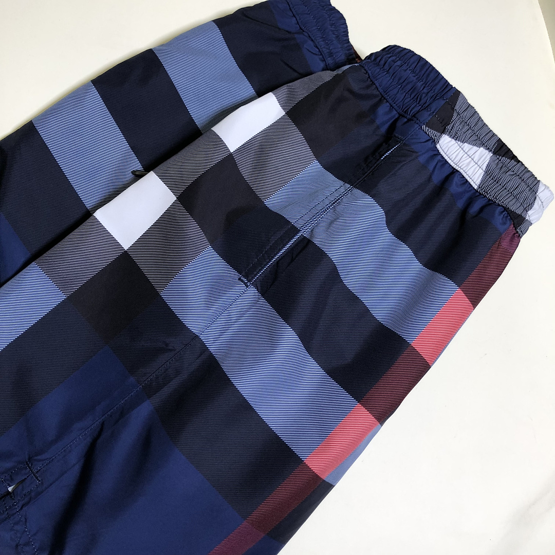 Burberry Plaid Shorts In (Blue) - Image 8