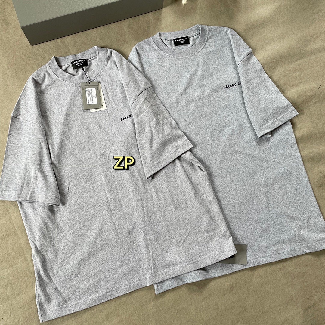 Balenciaga Print Short Sleeve (Grey) - Image 3