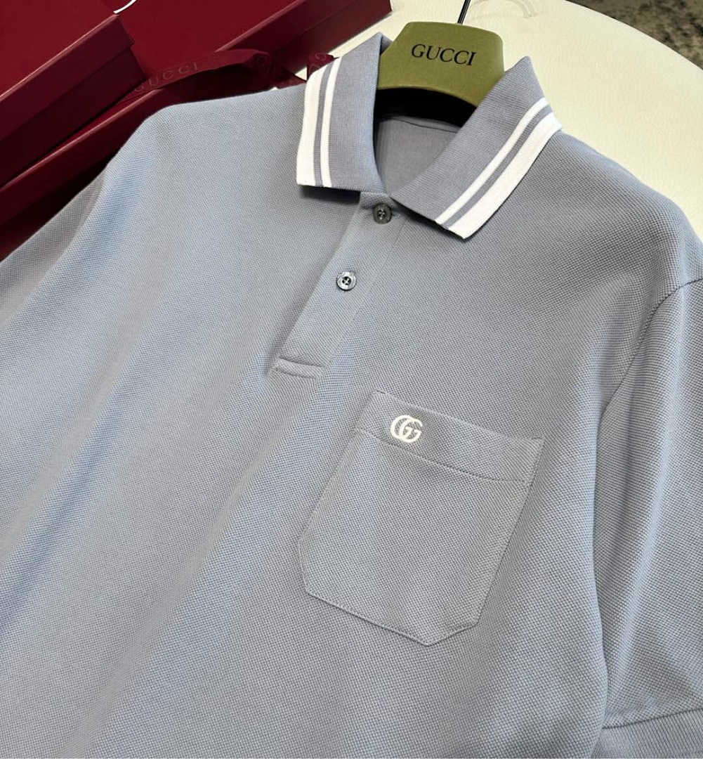 Gucci Double G Embroidered POLO - Image 5