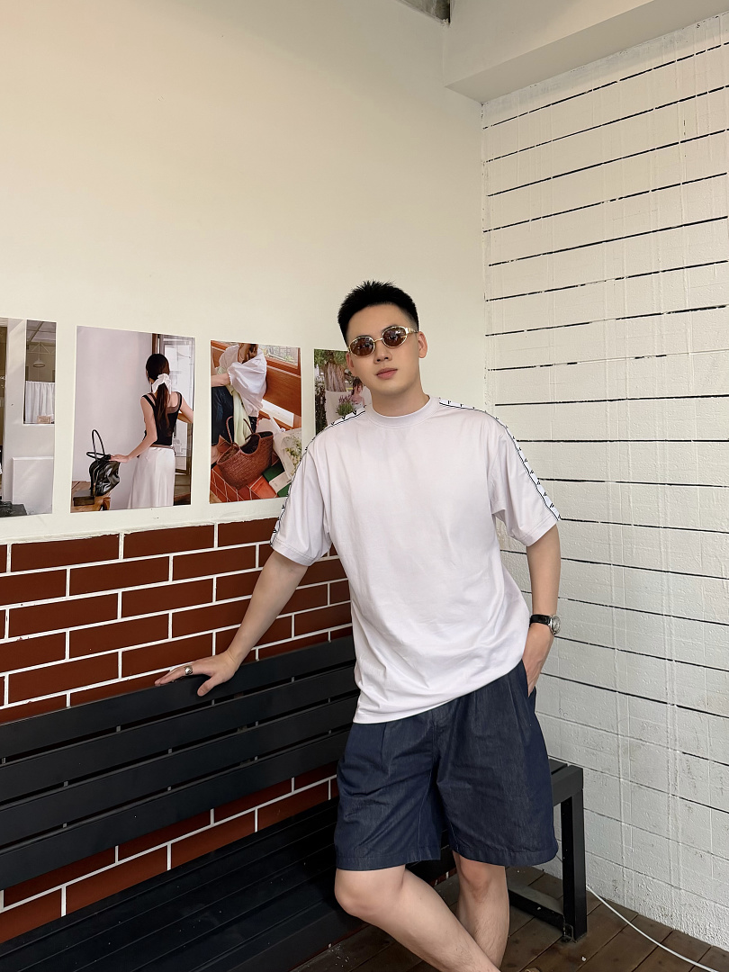 Balenciaga Strap T (Grey White) - Image 26